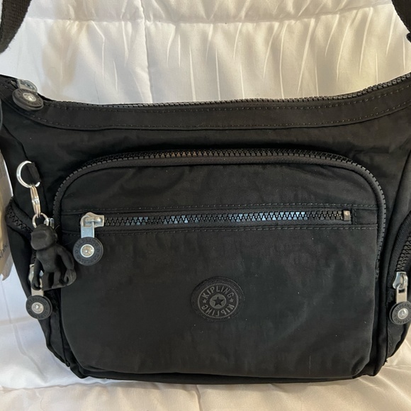 Kipling Abanu Convertible Bag, Black, Lightweight, New with Tags - Picture 3 of 7